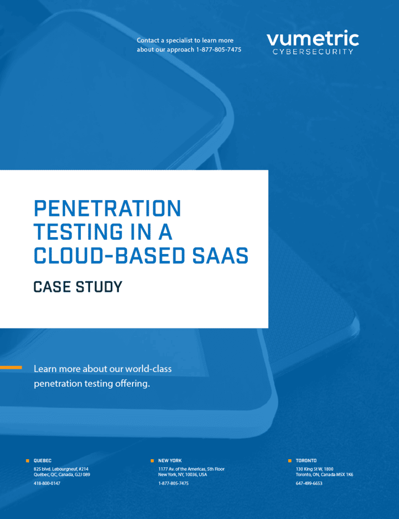 Penetration Testing Case Study in a Cloud-Based SaaS
